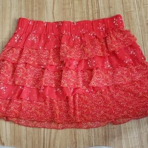 Old Navy floral ruffle skirt Medium